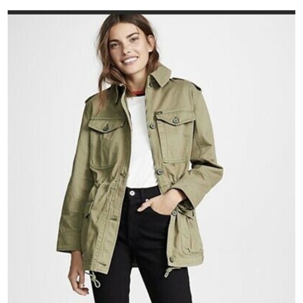 Wrangler Military Field Jacket in Army Green